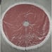 Vintage Velvet and Lace Christmas Tree Skirt Homemade Pink 40 Inches Classic