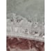 Vintage Velvet and Lace Christmas Tree Skirt Homemade Pink 40 Inches Classic