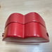 Vintage Hot Lips red leather jewelry box