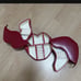Vintage Hot Lips red leather jewelry box