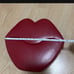 Vintage Hot Lips red leather jewelry box