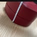 Vintage Hot Lips red leather jewelry box