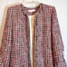 Vintage Garfield & Marks Pinks Long Tweed Made in USA Mix Jacket Size 4