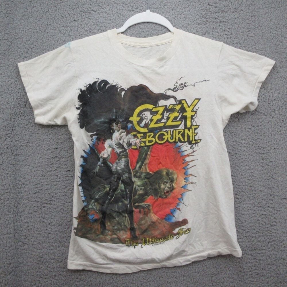 Ozzy Osbourne The Ultimate Sin Tour Vintage 1986 T-shirt Youth Small USA Made