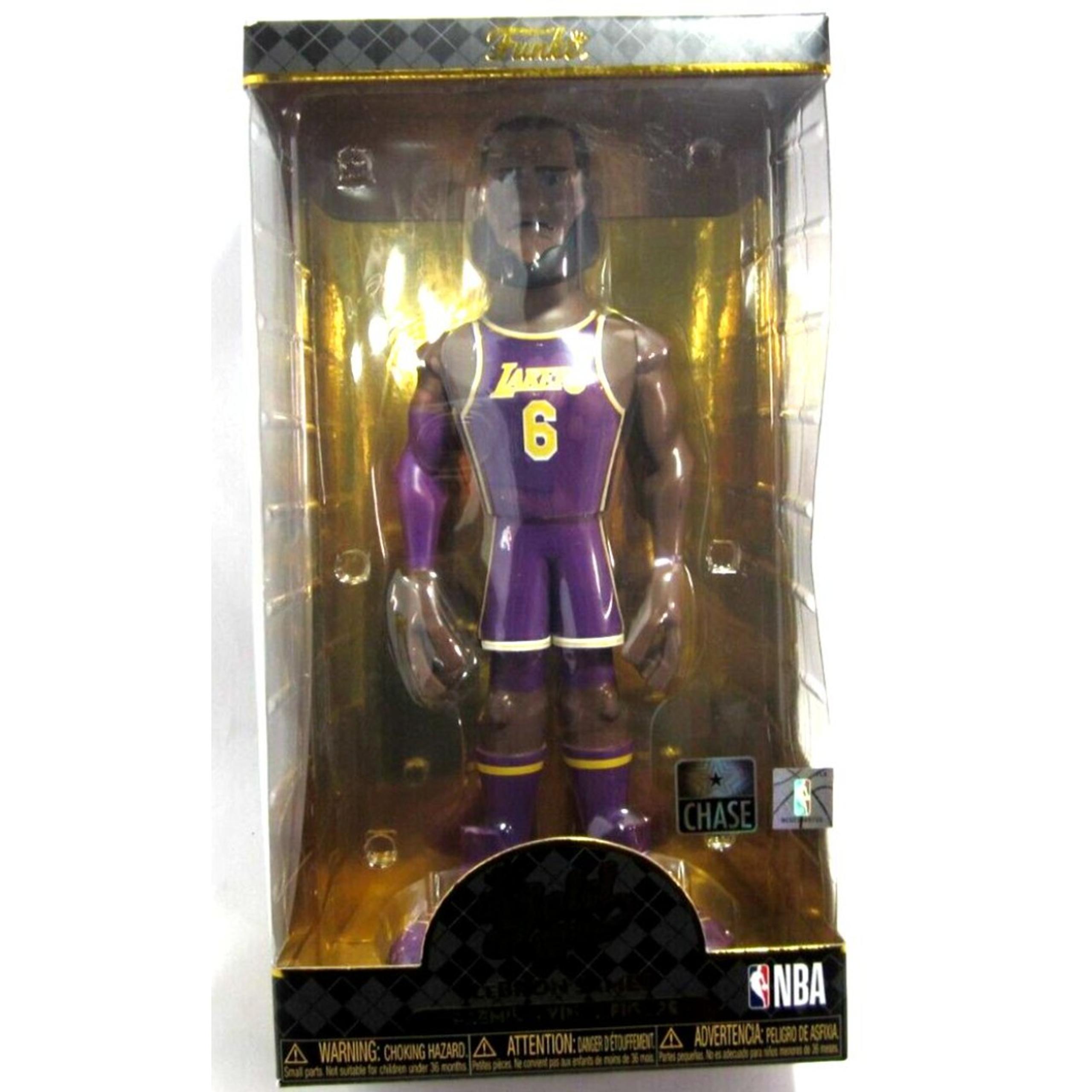 Funko Gold Pop Lebron James 12 Inch Premium Vinyl Figure Chase Purple Jersey NBA
