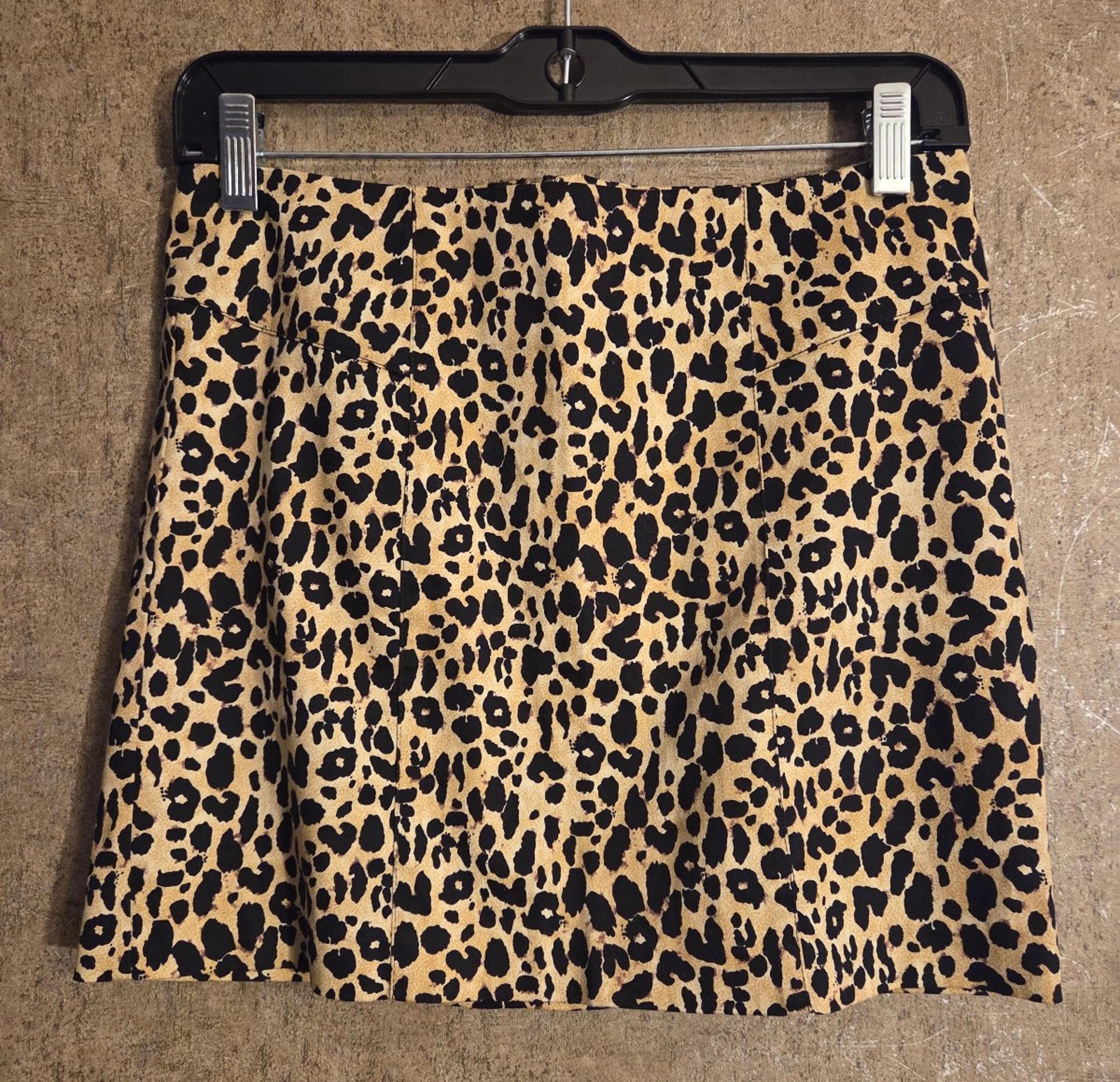 Leopard print skirt