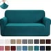 Teal Blue 2-Piece Set Slipcover Sofa & Loveseat Cover Protector 4-Way Stretch