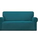 Teal Blue 2-Piece Set Slipcover Sofa & Loveseat Cover Protector 4-Way Stretch