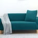 Teal Blue 2-Piece Set Slipcover Sofa & Loveseat Cover Protector 4-Way Stretch