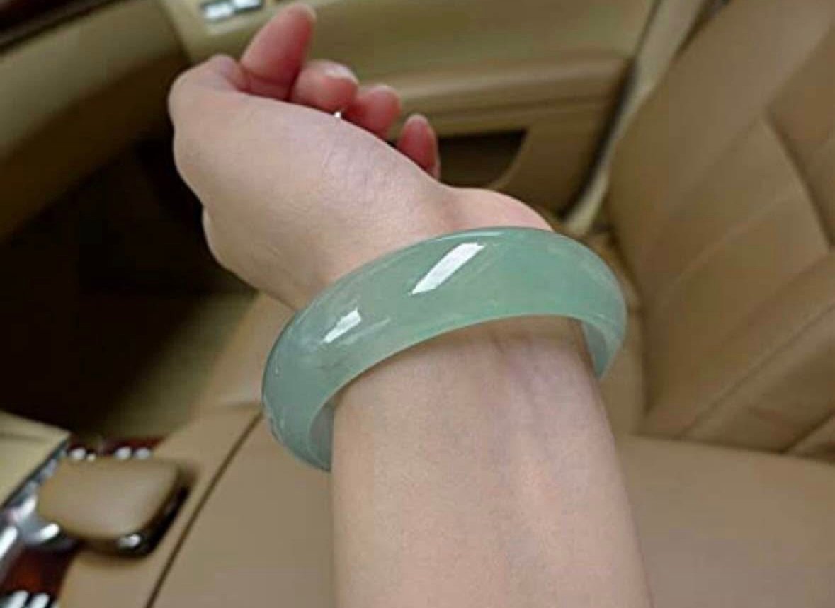 Natural Grade AAA Icy Green Myanmar Jade jadeite bracelets 59MM , 60mm or 62mm