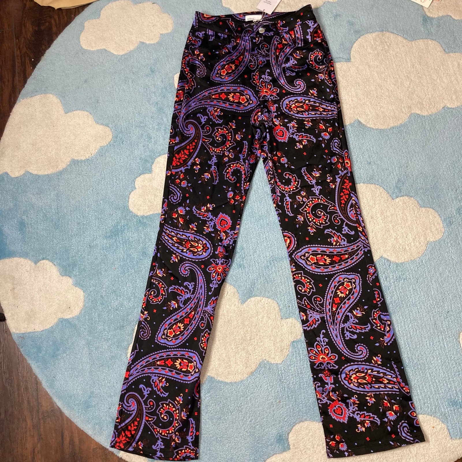 NWT Danielle Bernstein Paisley Pants