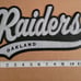 Oakland Raiders Retro Varsity Style Iron On/Sew On Patch