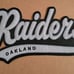 Oakland Raiders Retro Varsity Style Iron On/Sew On Patch