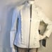 PAMELA McCOY FRONT RUFFLE LEATHER JACKET SIZE XSMALL