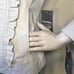 PAMELA McCOY FRONT RUFFLE LEATHER JACKET SIZE XSMALL