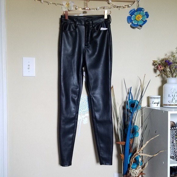 FREE PEPOPLE FAUX LEATHER PANTS