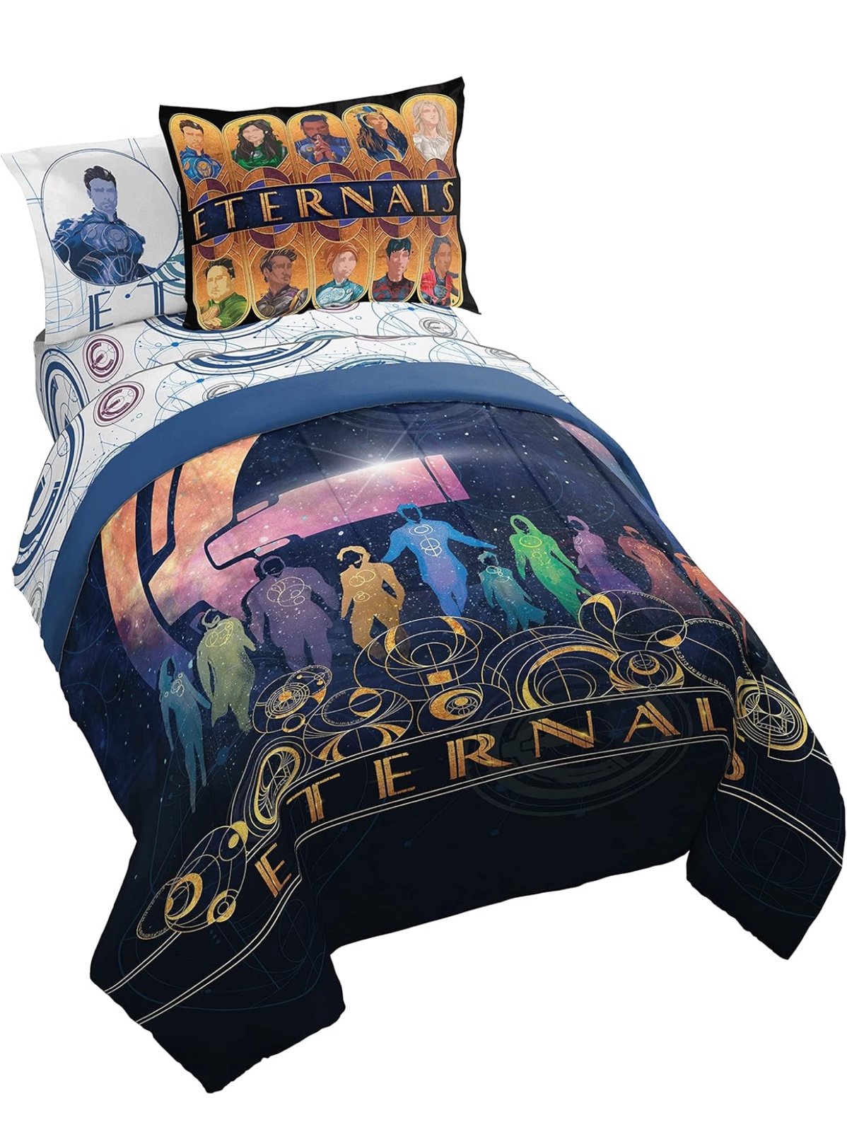 Jay Franco Marvel Eternals Space Force 5 Piece Twin Size Bed Set