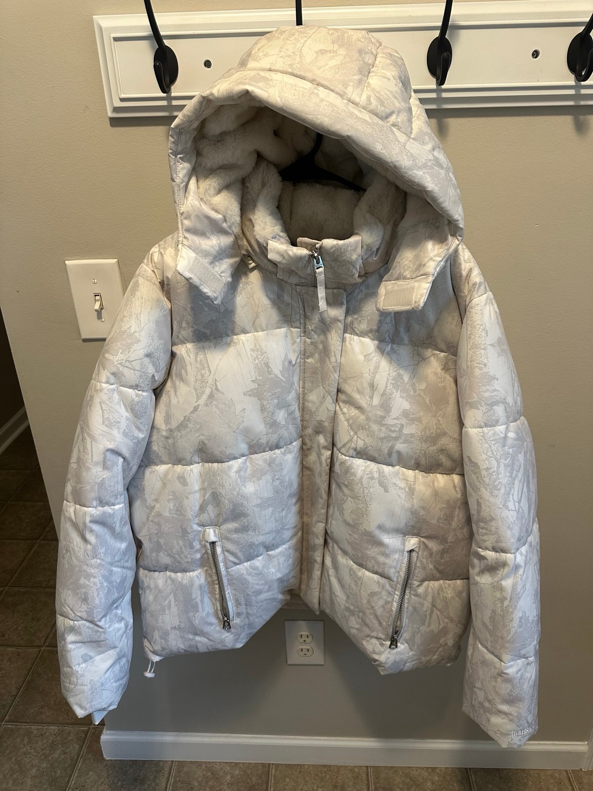 Faux Fur-lined All-weather Camo Puffer Jacket