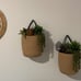 2pack Jute Hanging Basket - Small Woven Fern Hanging Rope Basket