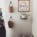 2pack Jute Hanging Basket - Small Woven Fern Hanging Rope Basket