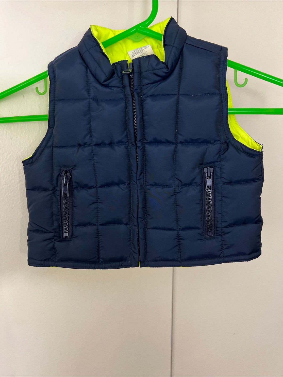 Baby Gap Puffer Vest Sleeveless Jacket Coat Baby Toddler 3 To 6 Months Blue