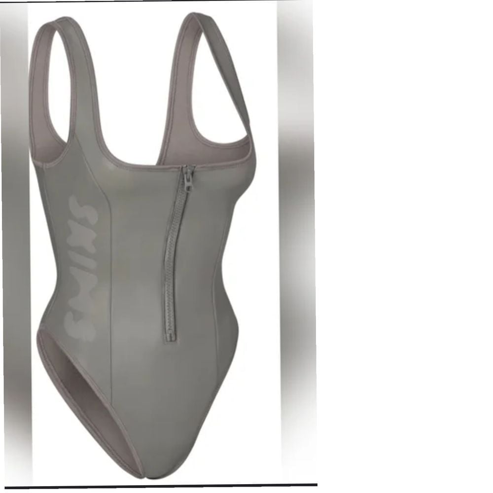 NWT Skims Scuba Swim / Rubberized Gunmetal / Size 4X