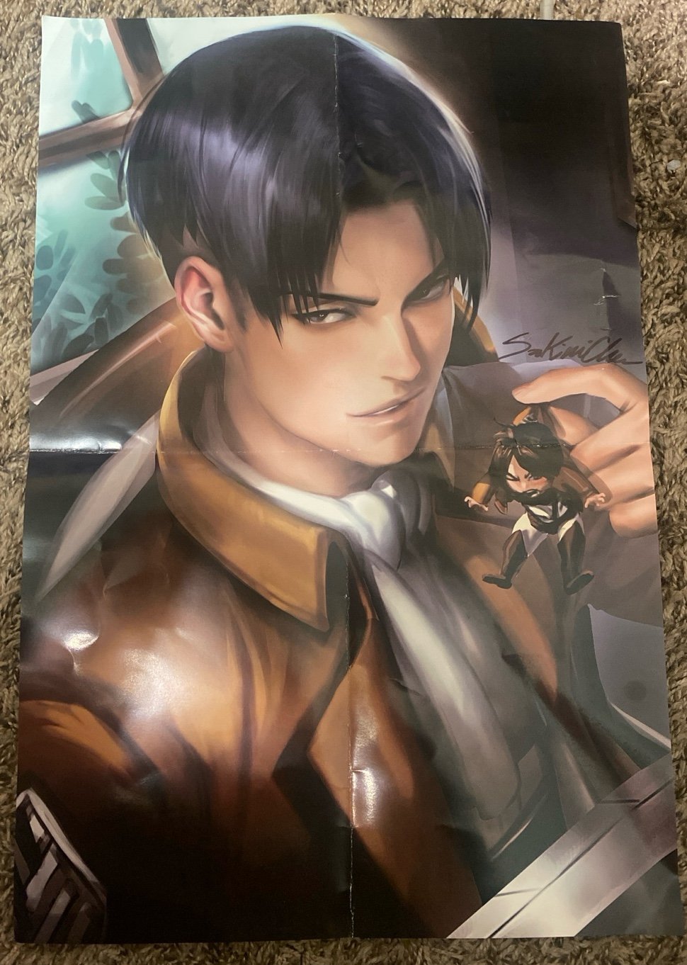 [OFFICIAL] REAL-SIGNED SAKIMI-CHAN AOT LEVI POSTER