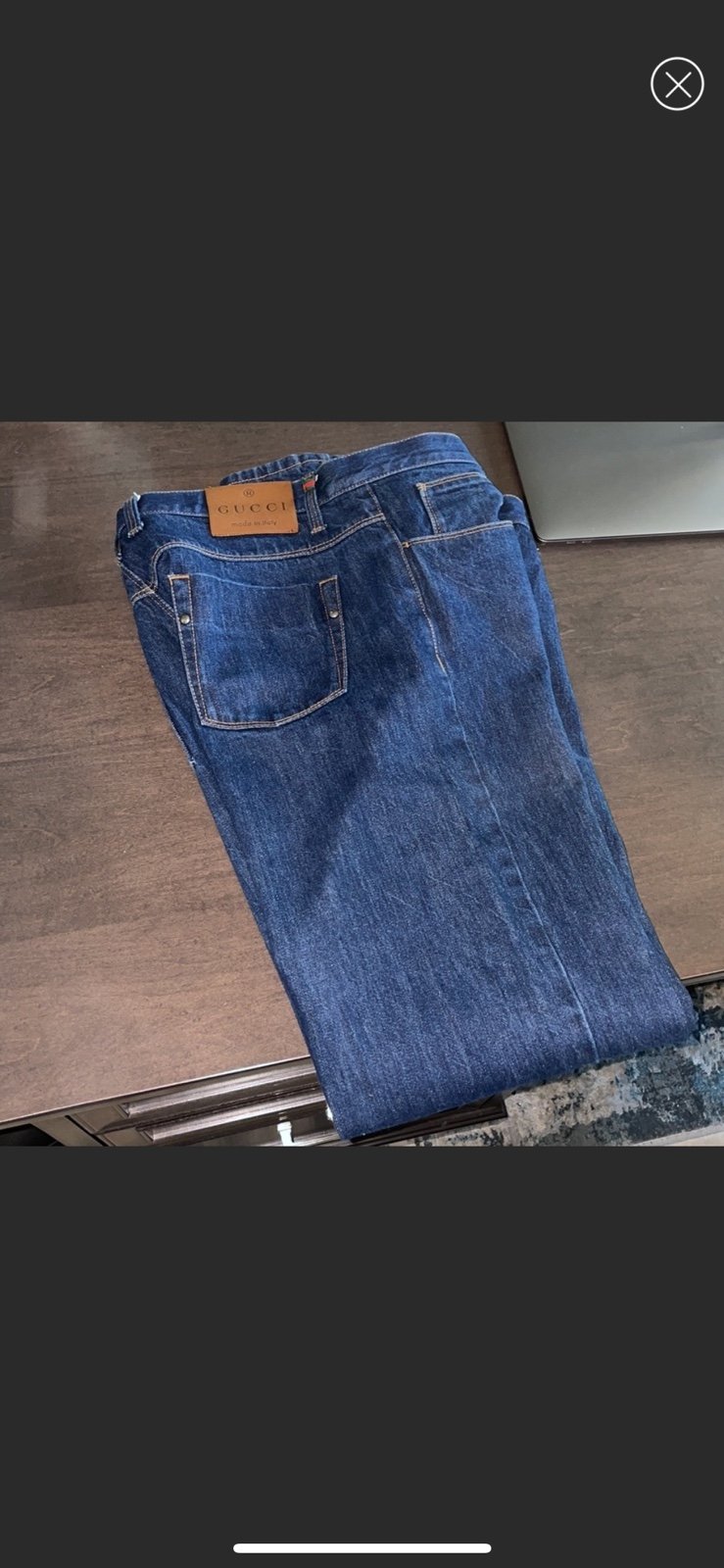 Gucci Blue Jeans size 50 or USA 34