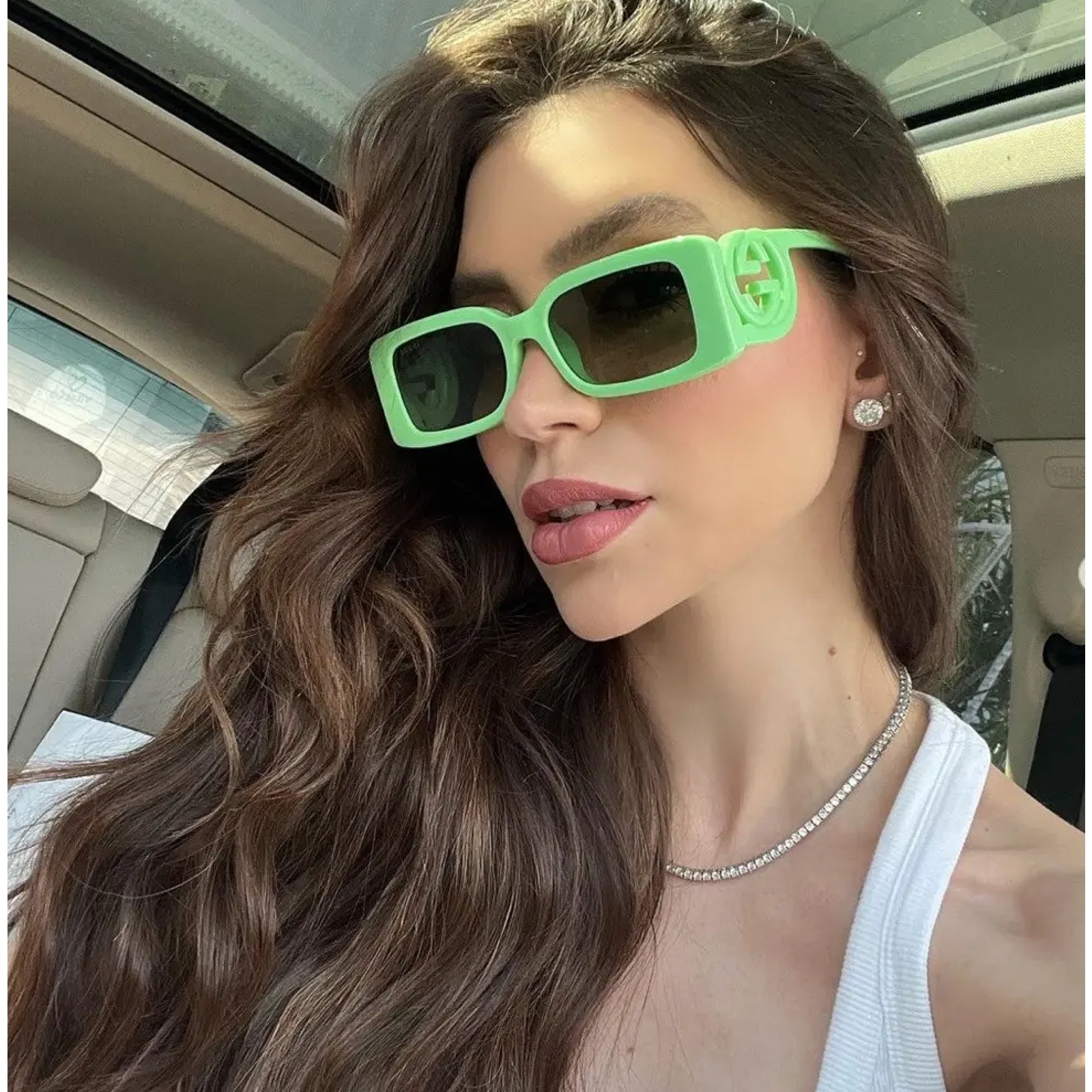 NEW Gucci Sunglasses GG1325S 004 Green / Green Gradient Unisex Authentic