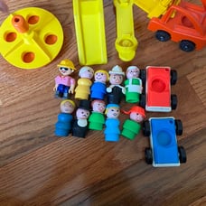 vintage little people play set
