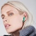 Wireless Green Earbuds & charging case new in box
