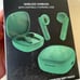 Wireless Green Earbuds & charging case new in box