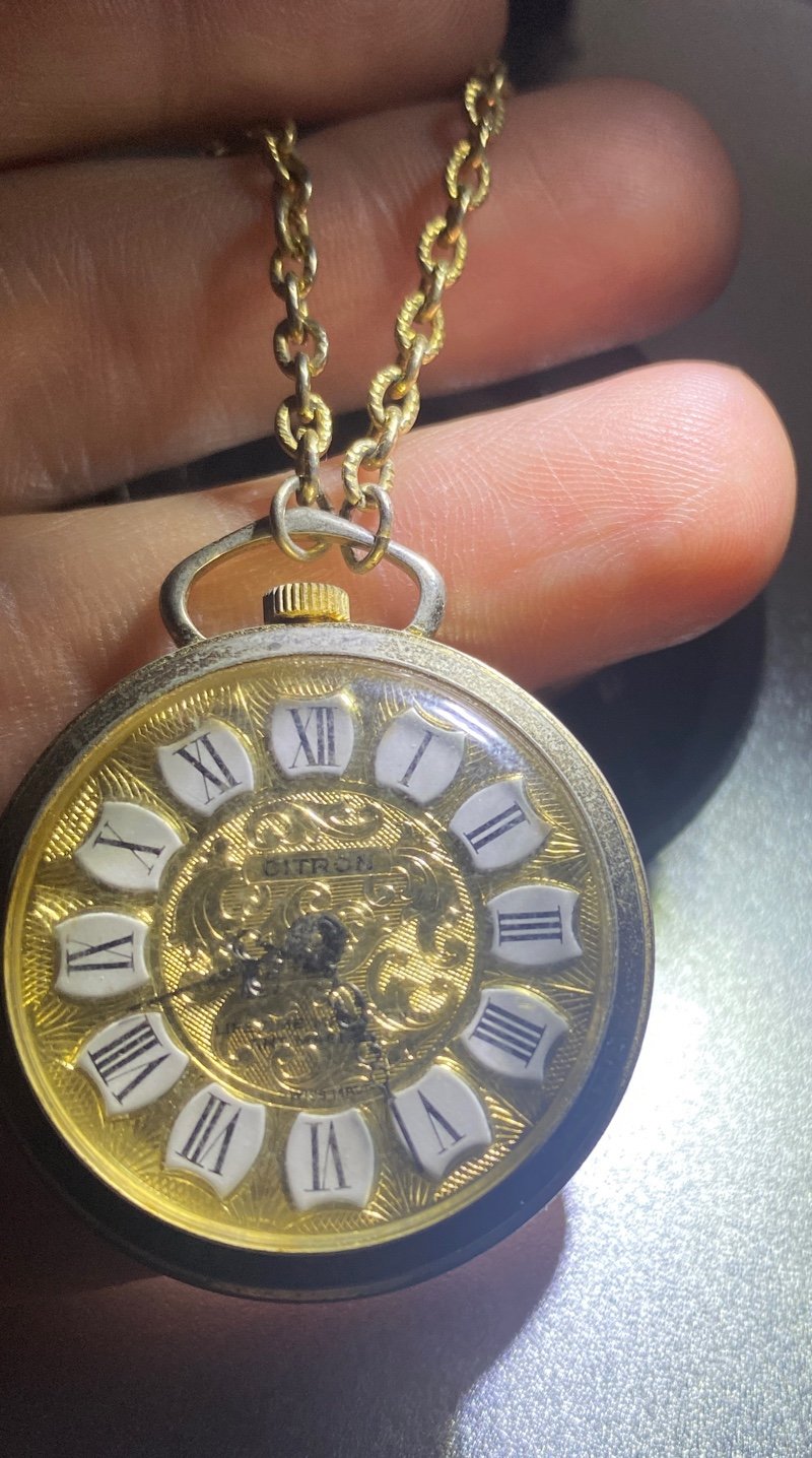 Vintage Citron Swiss Made pocket watch