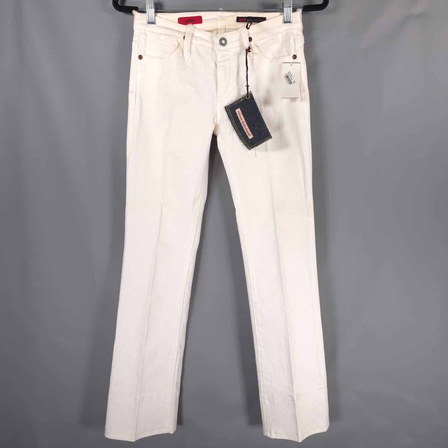 NWT AG ADRIANO GOLDSCHMIED Women’s The Kiss Jeans White Cream HAR1058 Size 26R