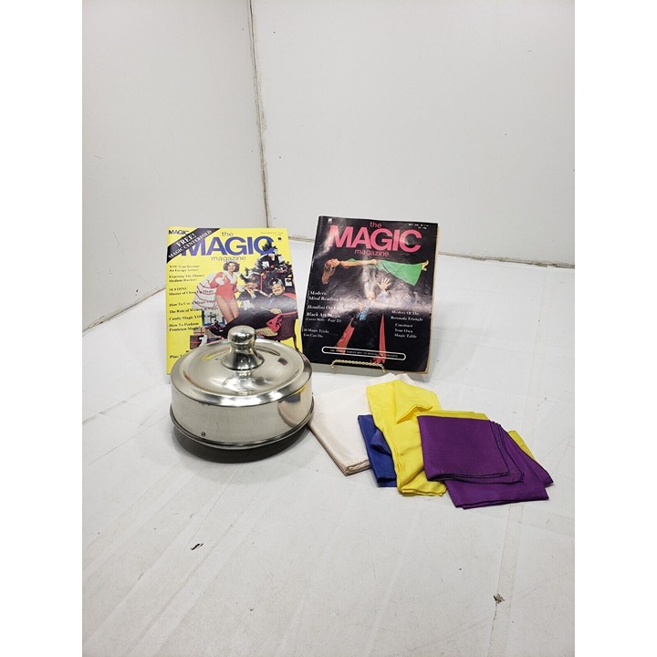 Vintage Dove Chick Silver Pan Magic For Beginners 2 Magic Magazine Scarves
