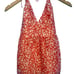VTG Y2K Tibi 100% Silk Babydoll Coral Print Halter Top NWT Size 4