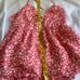VTG Y2K Tibi 100% Silk Babydoll Coral Print Halter Top NWT Size 4