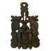 Antique Vintage Ornate Cast Iron Footed Trivets - Lot of 3