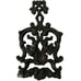 Antique Vintage Ornate Cast Iron Footed Trivets - Lot of 3
