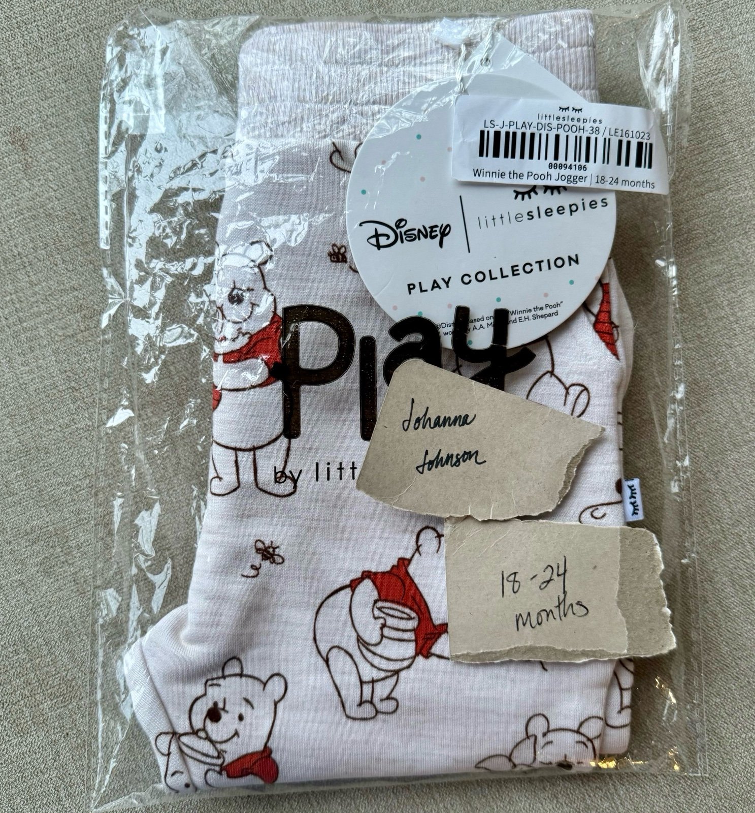18-24 Pooh joggers