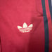 adidas Trefoil Wine Red Track Pants with One-Point Embroidery Tag, Size L 100% Cotton.