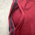 adidas Trefoil Wine Red Track Pants with One-Point Embroidery Tag, Size L 100% Cotton.