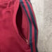 adidas Trefoil Wine Red Track Pants with One-Point Embroidery Tag, Size L 100% Cotton.