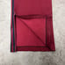 adidas Trefoil Wine Red Track Pants with One-Point Embroidery Tag, Size L 100% Cotton.