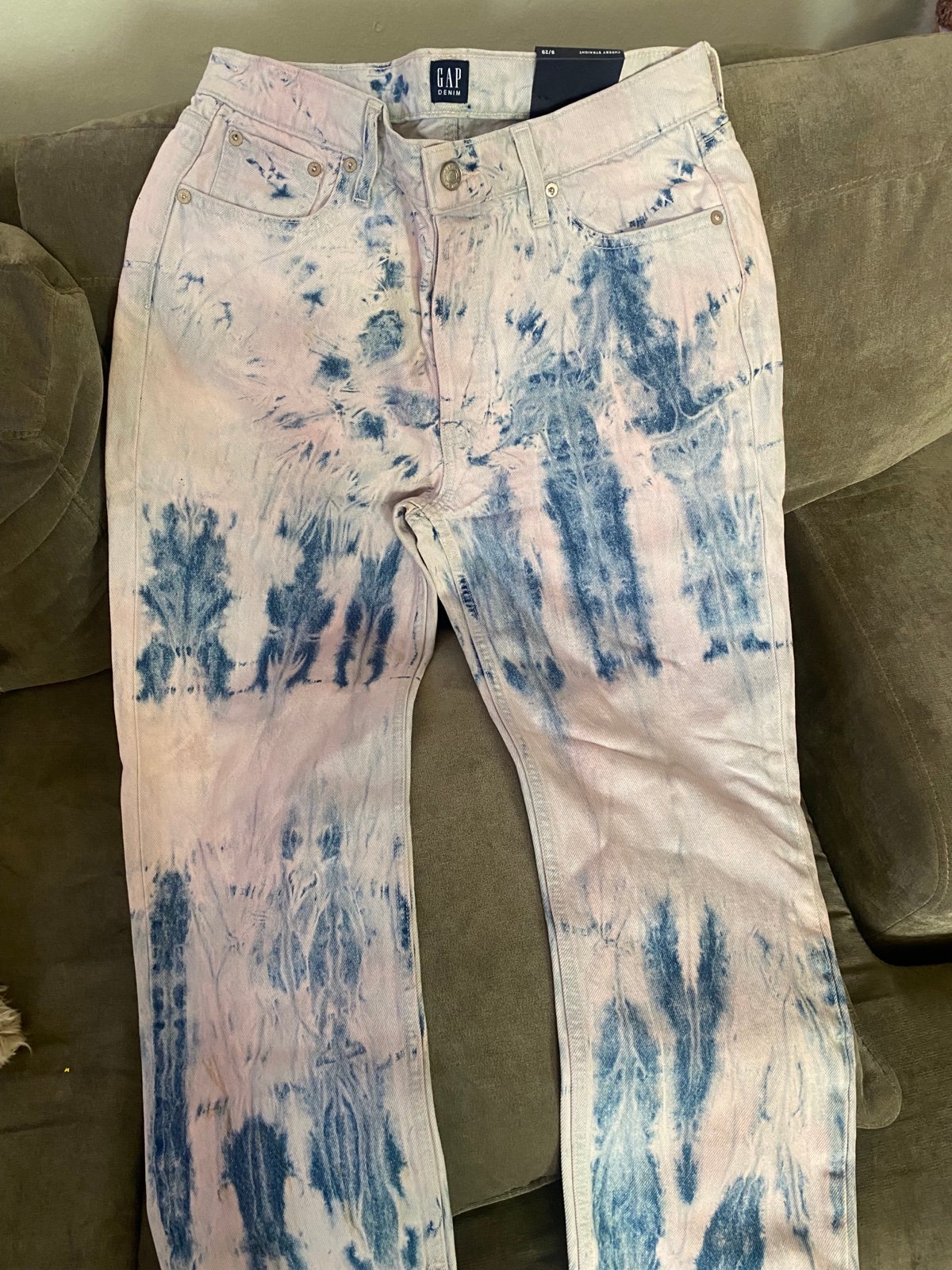 Gap zippers straight leg jeans