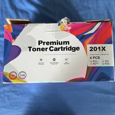 (4-pack) premium toner cartridges compatible with HP 201X Laserjet