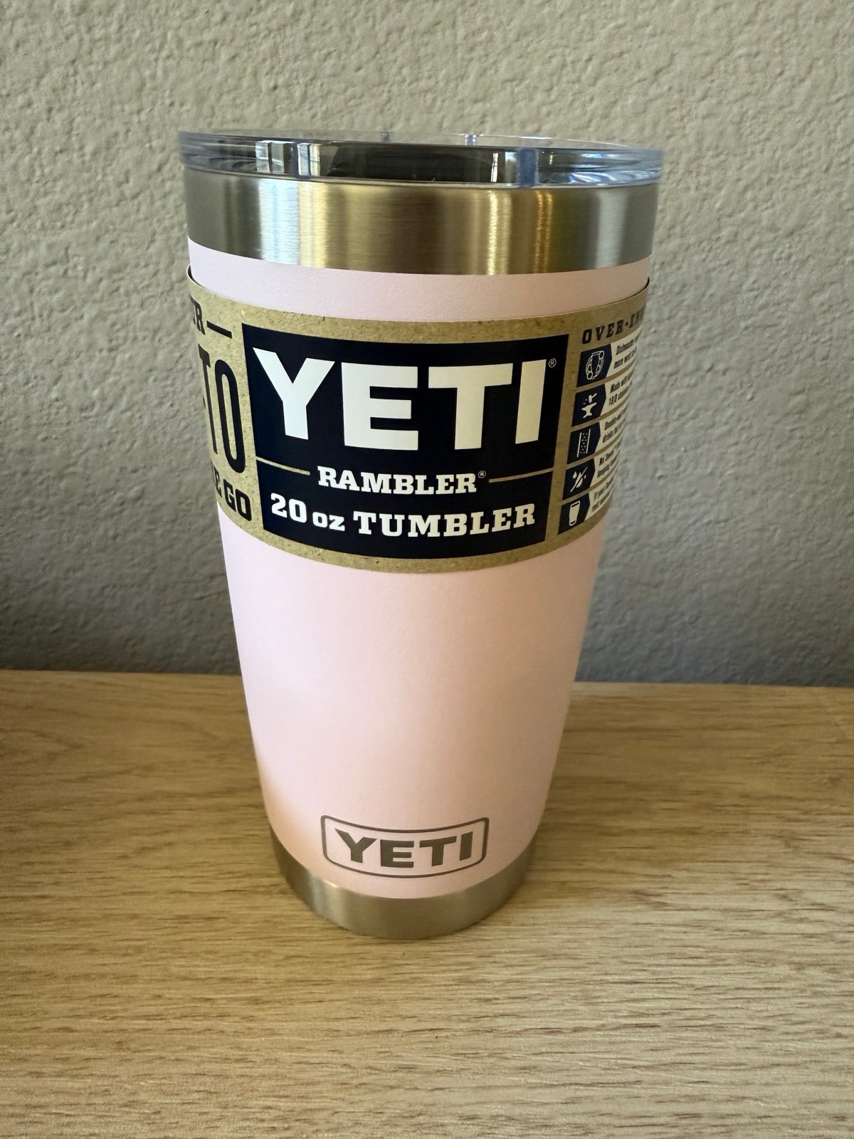 Yeti Rambler 20oz Ice Pink