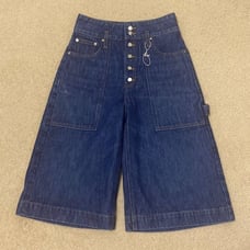 DEREK LAM 10 CROSBY Women's High-Rise Midi-Length Denim Shorts NWOT Size 27