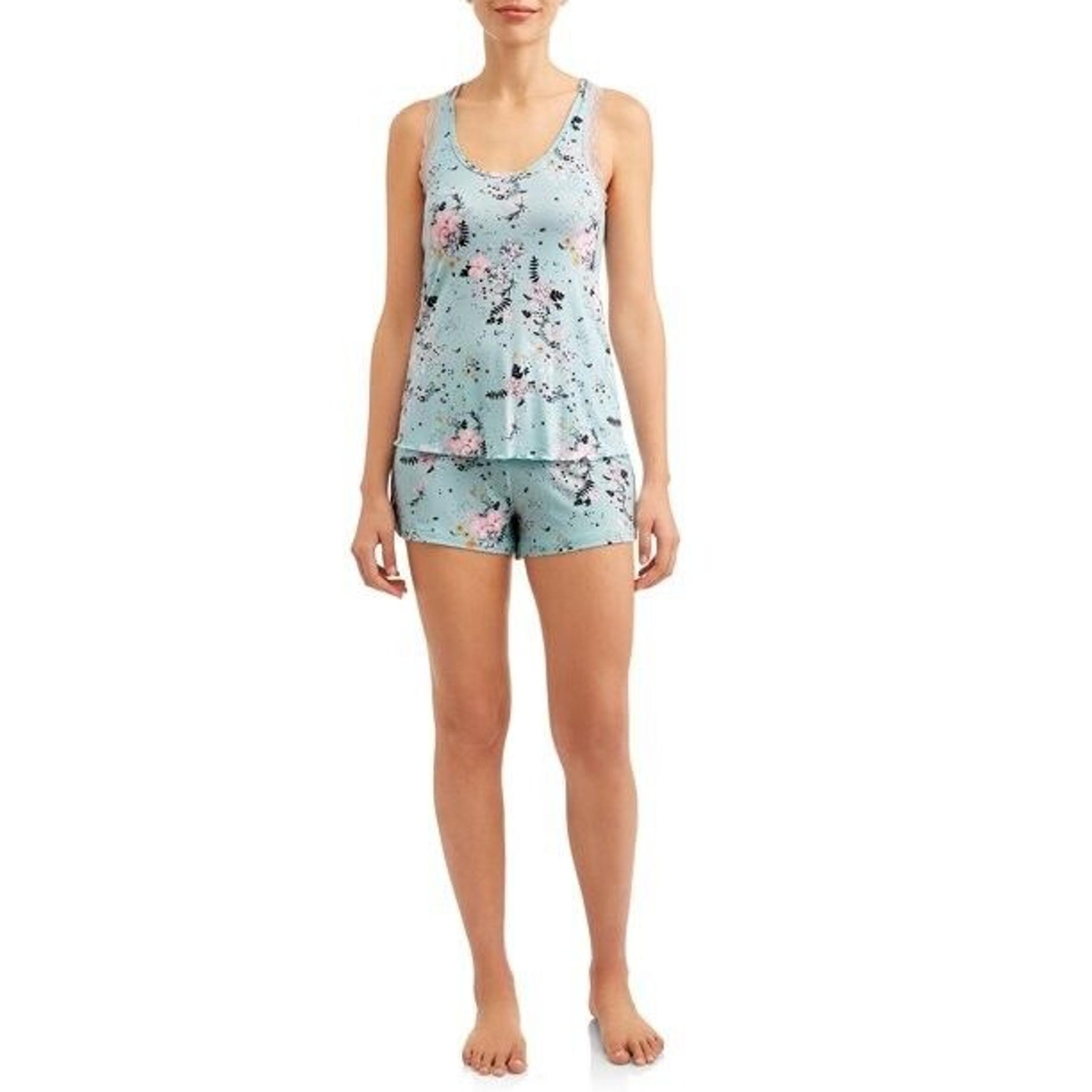 Honeydew NWT All American Shortie Set Blue Floral Size L