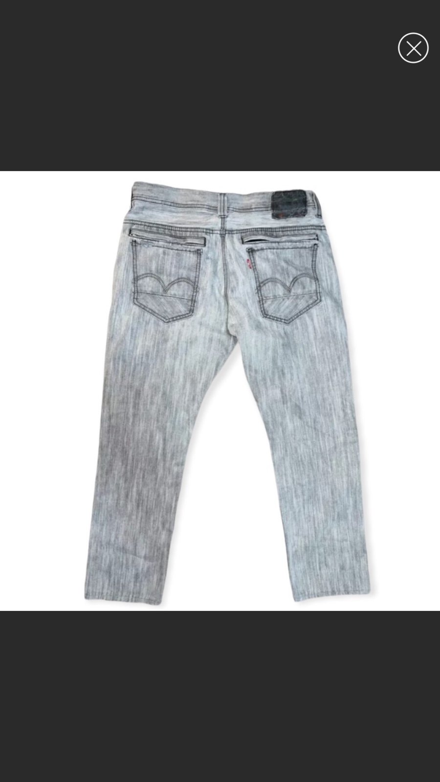Levi’s 511 Gray Slim Skinny Jeans 33 x 30
